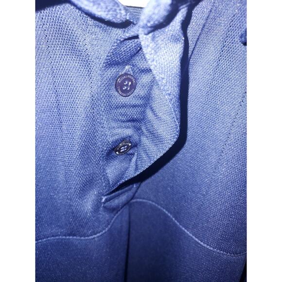 Adidas Men's Polo Climalite Athletic Lightweight Casual Shirt Blue White - Picture 9 of 11